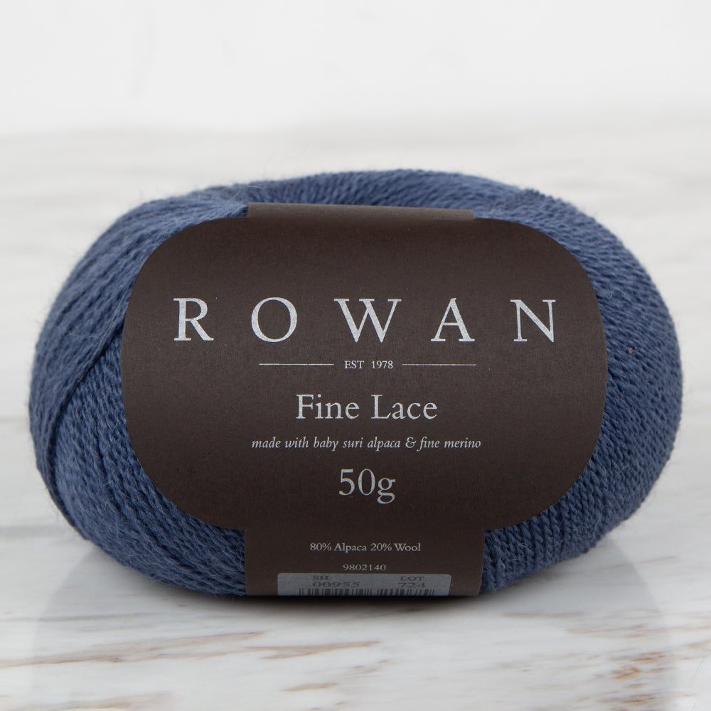 Rowan Fine Lace 50gr Mavi El Örgü İpi - 00955